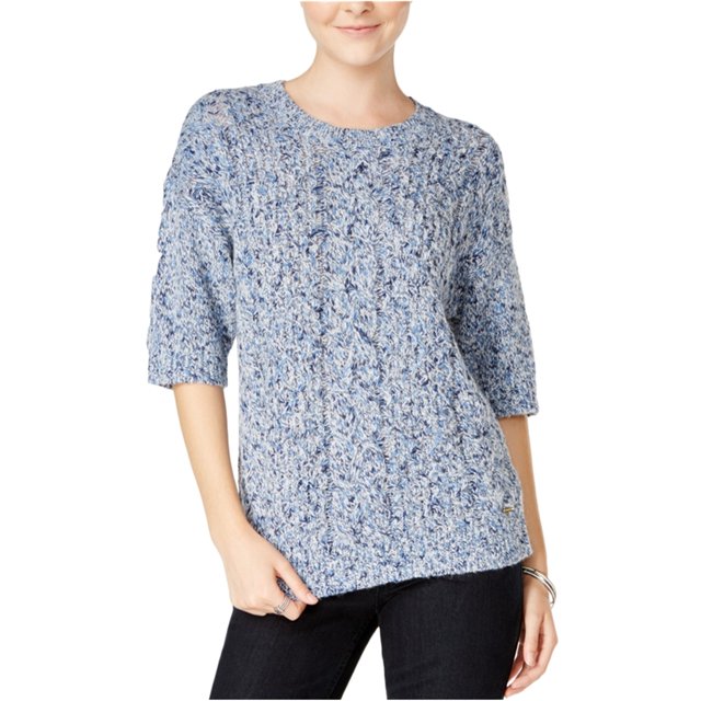 Tommy Hilfiger suéter de punto para mujer, azul, grande Tommy Hilfiger Pull-over