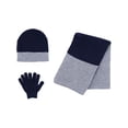 thumbnail image 1 of Minus 5 Degrees Boy's 8-18 Color Block Winter Beanie Scarf and Gloves Set, 1 of 4