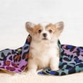 thumbnail image 4 of Naloa Rainbow Animal Skin Dog Blanket, 3 Sizes Cat Blanket for Indoor Cats Large Medium Small Dog Gifts-Medium, 4 of 8