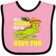thumbnail image 3 of Inktastic Iguana Funny Pet Boys or Girls Baby Bib, 3 of 4