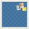 thumbnail image 2 of PinPix 16x16 Custom Cork Bulletin Board Peaks Modern Pattern Navy Poster Board Has a Fabric Style Canvas Finish, Framed in Peaks Modern Pattern Navy, by ArtToFrames (PinPix-1796), 2 of 6