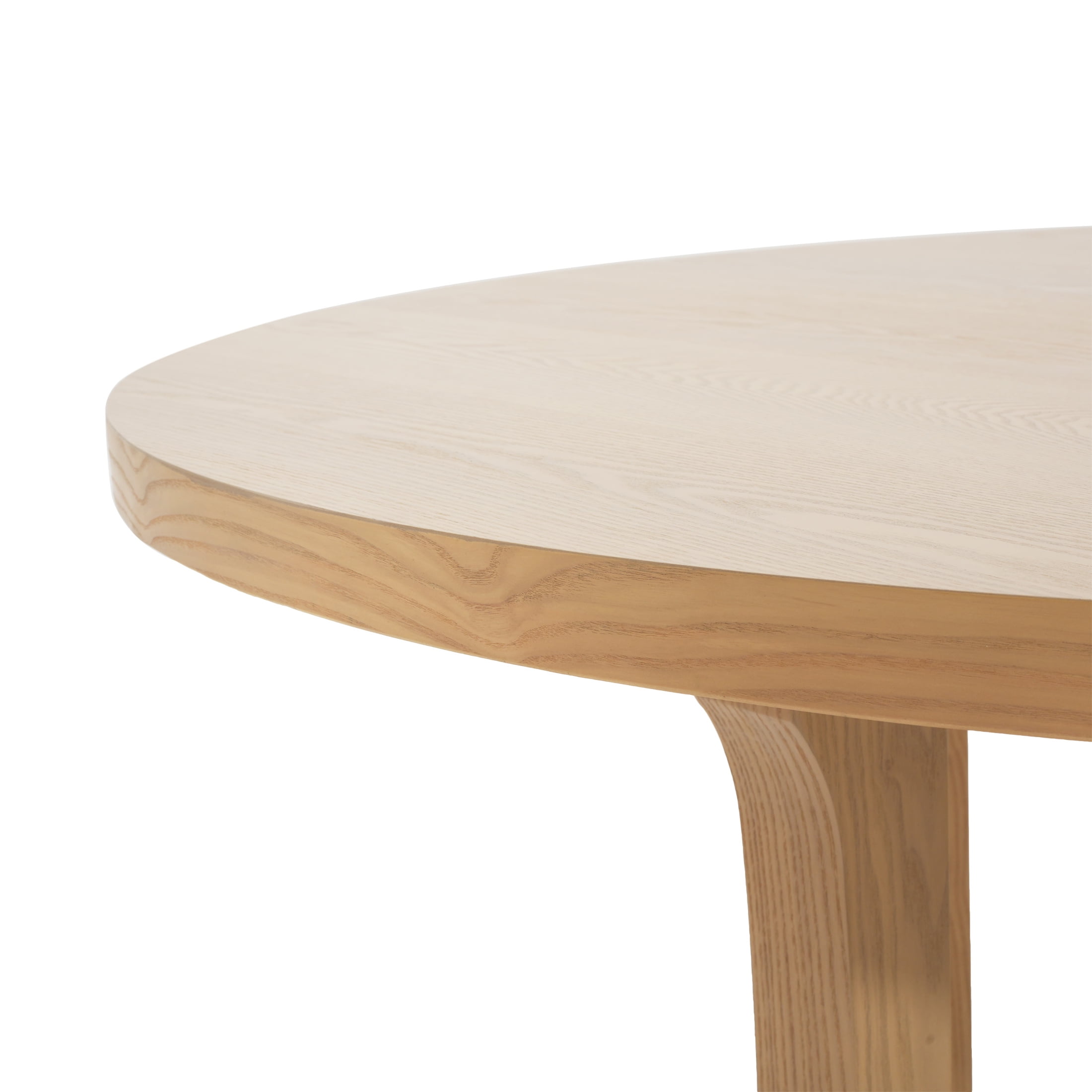 Christopher Knight Home Farmhouse Round Dining Table 48" With Solid Wood X-Base in Natural Ash