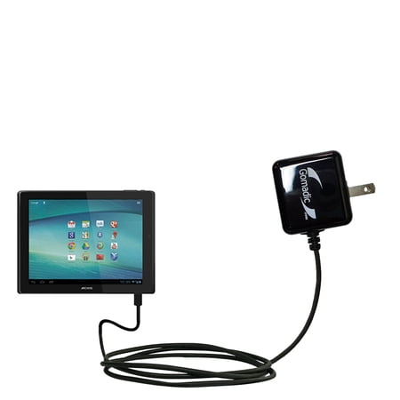 Gomadic Intelligent Compact AC Home Wall Charger suitable for the Archos 97 Xenon - High output power with a convenient, foldable plug design - Uses T