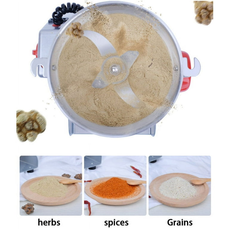 Electric Grain Grinder Mill 1000g High-speed Spice Herb Mill Commercial  Powder Machine for Dry Cereals Grain Herb Spice Coffee Corn Bean CE  approved