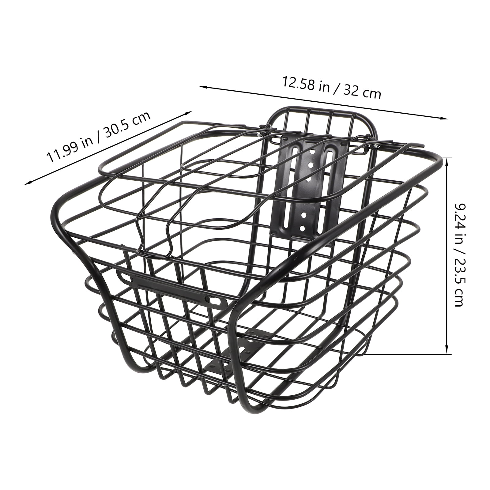 Hemoton Folding Bike Frame Basket, Balance Bike Tricycle Basket, Pet Carrying Carrier, Bike Cargo Rack for Camping, Bike Handlebar Front Basket
