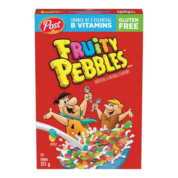 Céréales Fruity Pebbles de Post, format de vente au détail, 311 g Post Fruity Pebbles 311g