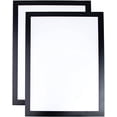 thumbnail image 1 of Marco de exhibición magnético simple para documentos A4 - Contorno adhesivo - Paquete de 2 (negro), 1 of 2