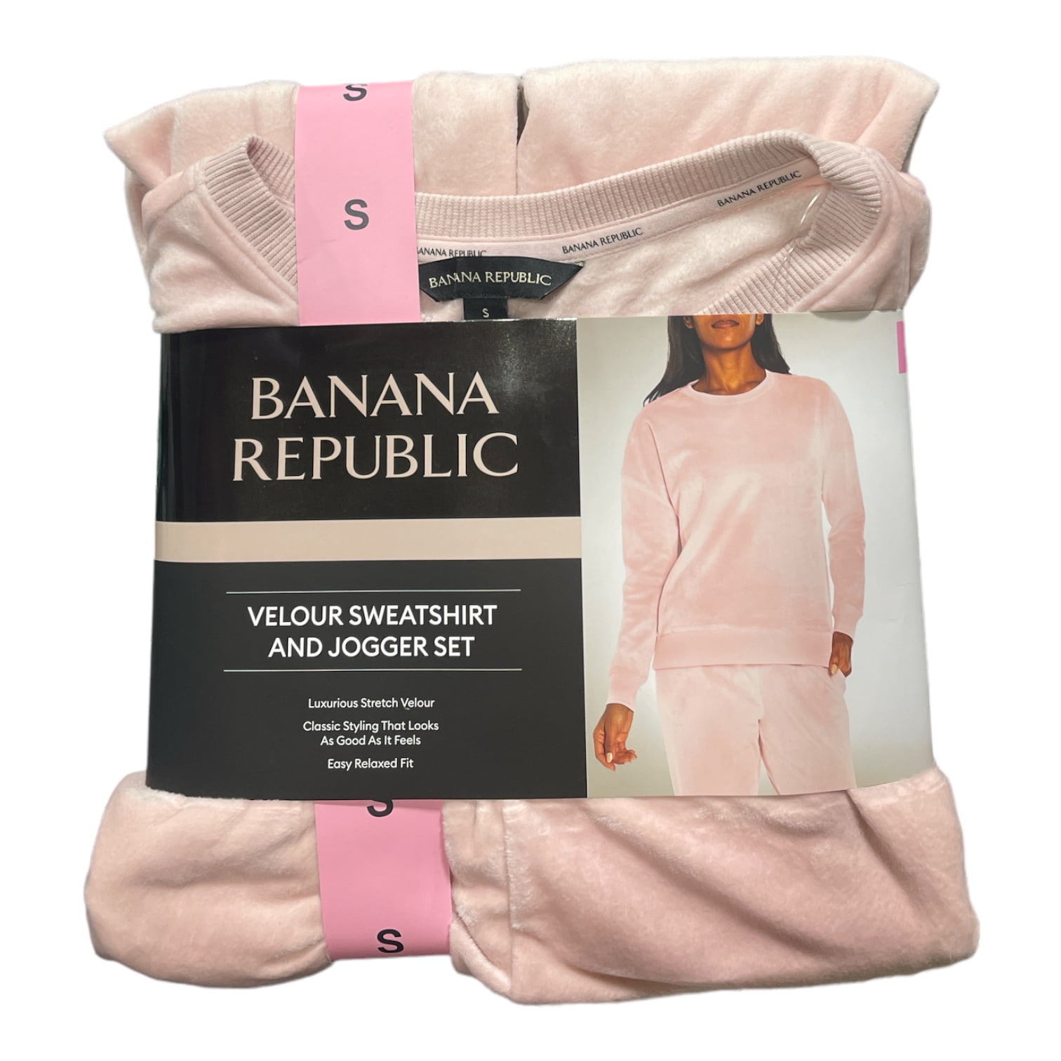 Banana Republic Women's Super Soft Velour Sweatshirt & Jogger Set  (Potpourri, Xl) - Walmart.com