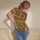 thumbnail image 3 of Fotbe Snake Skin Body de Mujer con Cuello Redondo y Mangas Cortas, Sin Mangas Ajustado, Suave, Cómodo y Básico-X-Large, 3 of 7