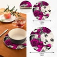 thumbnail image 3 of SKYSONIC Cute Cat Rose Pot Holders Trivets, 2 Pcs Heat Resistant Trivets for Hot Dishes,Bow Knot Sweet Cotton Thread Weave Trivet Mats for Hot Pads Pans Pot Bowl Teapot for Kitchen Decor, 3 of 7