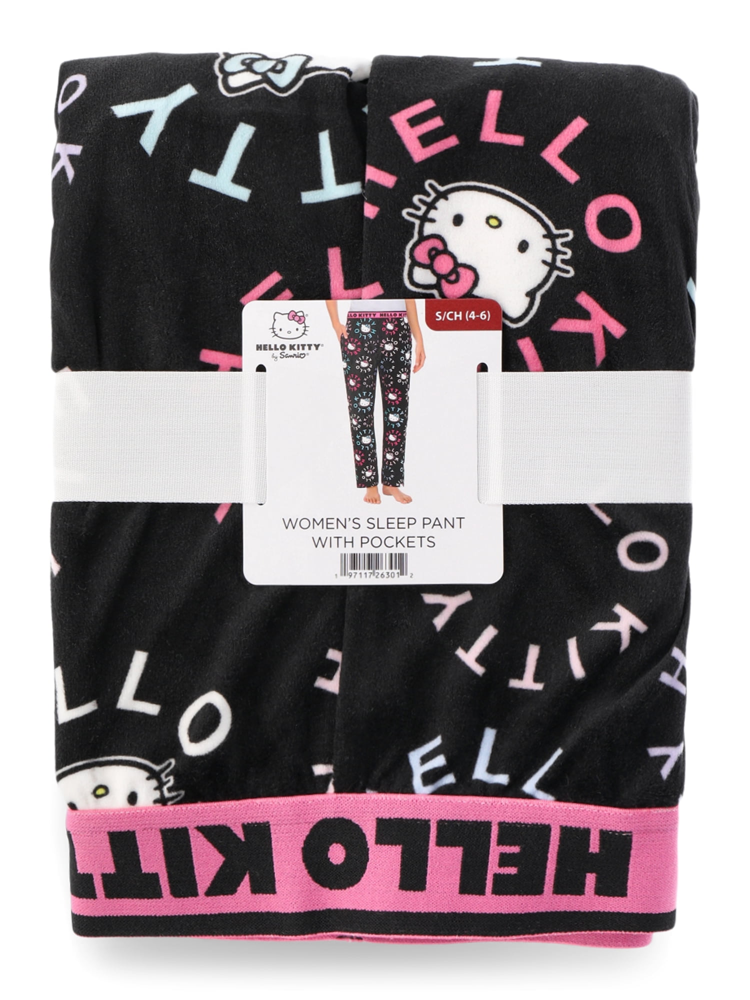 Hello Kitty Women's Velour Sleep Pants, Sizes XS-3X