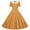 Orange, variant on THDHVS Girls Summer Dress,Plaid Print Lapel Short Sleeve Style Dance Dress with Button Waist for Girls Spring Summer,Dress for Girls Orange 13-14 Years