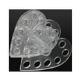 thumbnail image 4 of Heart  Shape 12 Holes Brush Pen Holder Nail Tool Display Shelf Organizer, 4 of 10