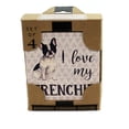 thumbnail image 2 of Tabletop Frenchie Coaster Set Stone Cork Back Absorbent Ss73961, 2 of 2