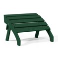 thumbnail image 4 of WestinTrends Dylan Outdoor Patio HDPE Adirondack Ottoman Footrest, Dark Green, 4 of 15