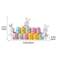 thumbnail image 2 of Easter Bunny Decorative Ornament, Elegant Desktop Easter Bunny Decor Figurine for Home Tea Room, Lovely Spring Accent for Easter Holiday Interior Decorations, Easter Decorations Outdoor, A, 2 of 6