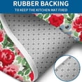 thumbnail image 4 of Pioneer Flower Floral Print Pattern Bathroom Rugs Sets 3 Piece,Toilet Cover Set,Absorbent Non Slip Bathroom Mats Sets with U-Shaped Contour Rug Toilet Rug Set, 4 of 5