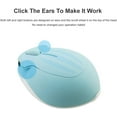 thumbnail image 3 of Cute Animal Wireless Mouse Cartoon Hamster Shape Mini Travel Mouse 1200DPI Novelty Portable Optical Unique Small Cordless Mice with USB Receiver for Computer Laptop PC for Kids, 3 of 7