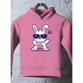 thumbnail image 3 of Cool Bunny W Sunglasses Hoodie Toddler -Image by Shutterstock,  4 Toddler, 3 of 4