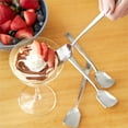 thumbnail image 3 of Stainless Steel Ice Cream Spoons (Set of 4) 6.25 x 1.125 x 0.5, 3 of 9
