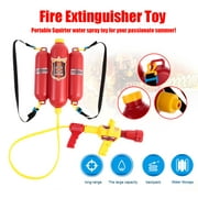 Fireman Toys Backpack Water Spraying Toy Blaster Extinguisher with Nozzle and Tank Set Children Outdoor Water Beach Toy for Kids Gifts