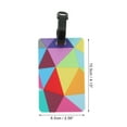 thumbnail image 2 of Unique Bargains 1 Pc Triangle Block Pattern Luggage Tag for Travelling Colorful, 2 of 5