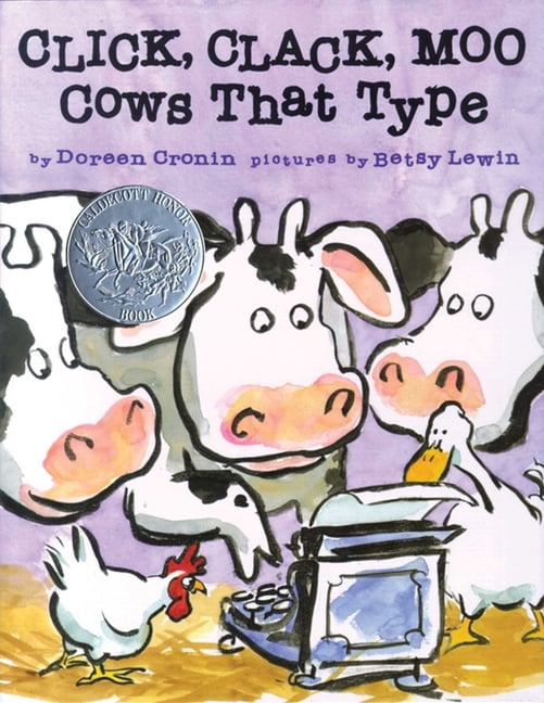 Doreen Cronin, Click Clack Moo Cows That Type Board Book - Walmart.com