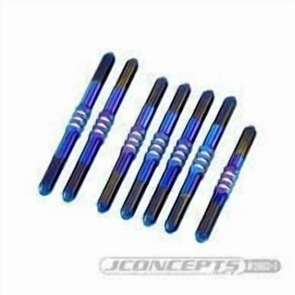 JCO2802-1 JConcepts B74.2, 3.5mm Fin Titanium Turnbuckle Set- Burnt Blue JCO2802