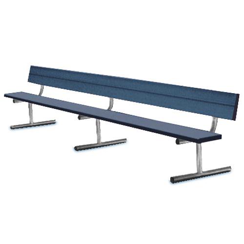 BSN Sports Anodized Aluminum InGround Player’s Bench Without Back
