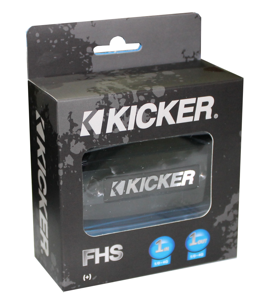 Kicker FHS AFS Car In Line Fuse Holder with 1) 1/0/4 Gauge Input and