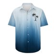thumbnail image 5 of Hooded & Blouse jovatis Short Sleeve Shirts for Mens,Men Casual Buttons Print Turndown Short Sleeve Shirt Blouse, 5 of 5