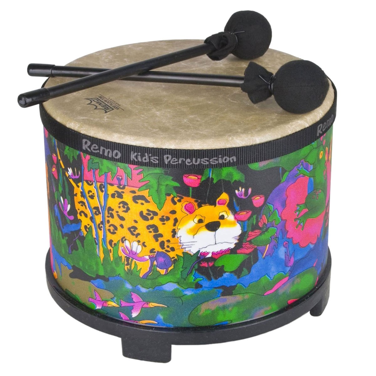 Remo Kids Percussion® Floor Tom Drum Comfort Sound Technology® Rain Forest, 10" - image 2 of 3