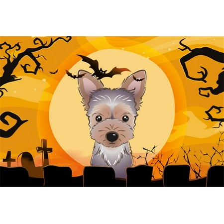 

Halloween Yorkie Puppy Fabric Placemat