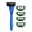 Blue, variant on Men's Manual Safety Shaver with 7 Layer Blading Rubber Handle Includes 5 Replacement Head for Smooth Shaving Experience