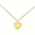 thumbnail image 1 of Gold Engraveable Heart Disc 18 Inch Necklace Pendant Charm Engravable, 1 of 5