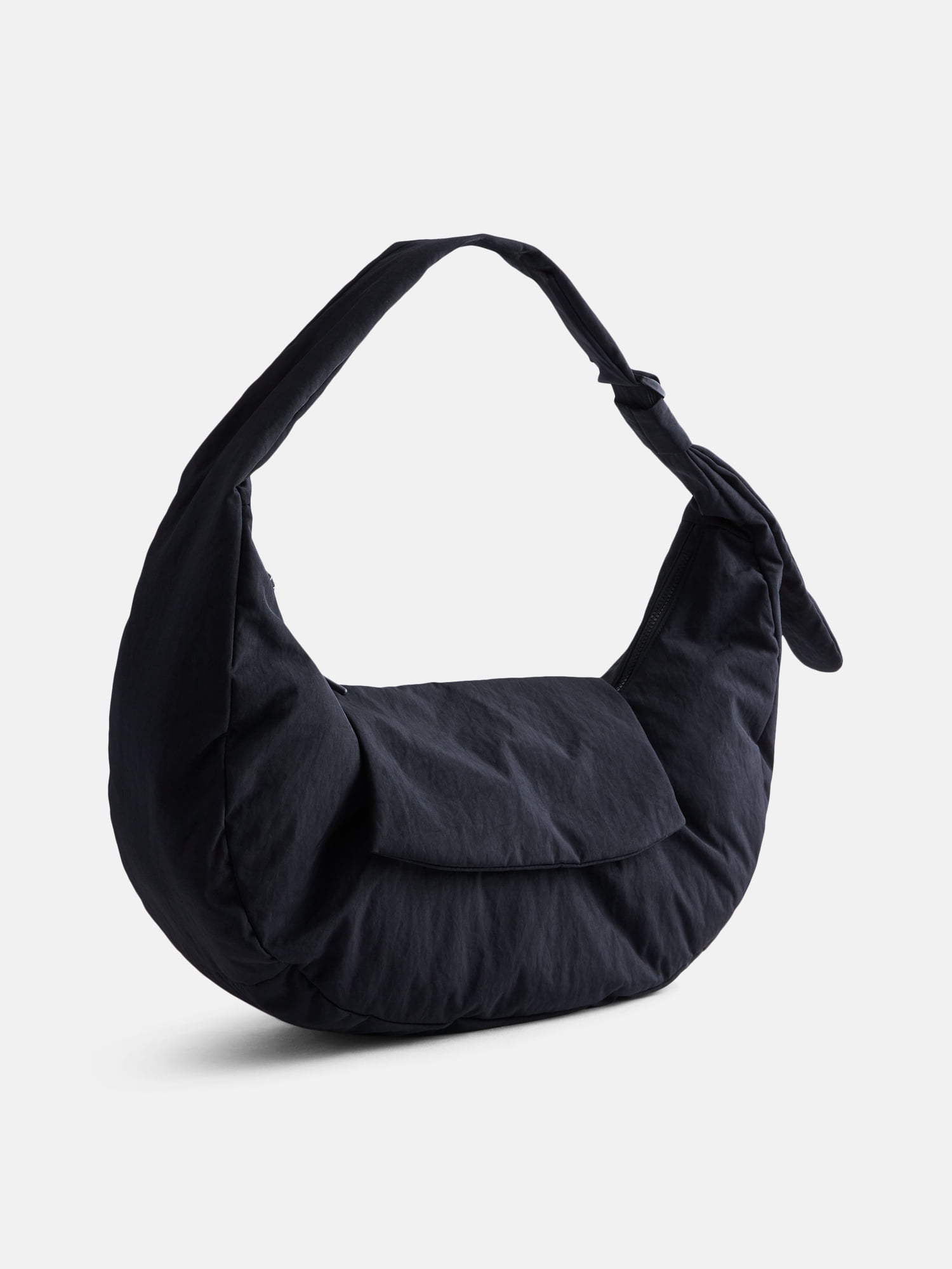 No Boundaries Women's Hands Free Hobo Bag, Black