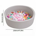 thumbnail image 6 of Sylvtty Ball Pit, Large Ball Pit for Toddlers, Soft Round Kid Baby Playpen Ball Pool, Ideal Gift for Babies Indoor and Outdoor Game, Balls not Included (Grey), 6 of 7