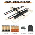thumbnail image 2 of Dual Motorcycle Hitch Carrier 600LBS,Steel Dirt Bike Hitch Hauler Dirtbike Hitch Carrier,Steel Motorcycle Carrier for Cars/SUVs/Trucks,Dirt Bike Rack with Ratchet Straps and Stabilizer, 2 of 7
