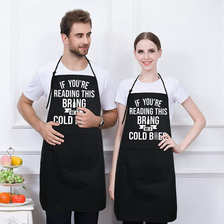 Funny Aprons for Men,Kitchen,Chef,Cooking,BBQ,Boyfriend Gifts,Gifts for Men  - Birthday,Gifts for Husband,Wife,Mom,Brother