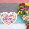 thumbnail image 2 of Pedty 1X Door Hanger,Mother's Door Front Happy Sign Day Heart-Shaped Sign Creative Welcome Home Decor, 2 of 8