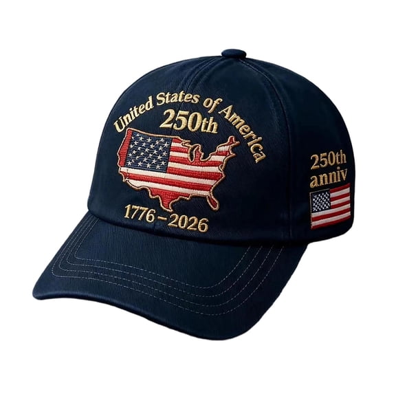250th Anniversary USA Hat-250th Anniversary Baseball Cap–1776–2026 Patriotic Baseball Cap Adjustable Leisure Sunshade Baseball Cap,An Easter Gift for Patriotic Enthusiasts