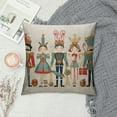thumbnail image 2 of GOSMITH Merry Christmas Throw Pillow Cover Nutcracker Christmas Decor Winter Holiday Party Cushion Case Decoration for Sofa Couch, 2 of 5