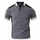 thumbnail image 4 of Camisas de Manga Corta de los Hombres Casual Color Sólido Lapel Top, Blusa de Verano de Nylon para el Uso Diario, 4 of 8