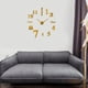 thumbnail image 4 of Reloj de pared moderno, reloj digital, adhesivo decorativo, sin marco, acrílico, silencioso, bricolaje oro pequeño, 4 of 9