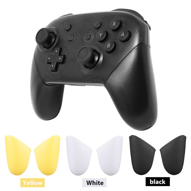 2PC Black Replacement Handle Grips for Nintendo Switch Pro Controller