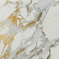 thumbnail image 3 of SoHome Cozy Living Modern Marble Runner Anti-Fatigue Kitchen Mat, Gold/White, 17.5"x55", 3 of 9