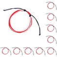 thumbnail image 1 of Pulseras trenzada boho Qarigey Accesorio de moda para niñas adolescentes Rojo + Negro CBP251112, 1 of 6