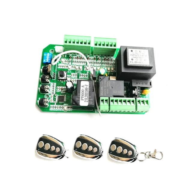 Universal Version Sliding Gate Motor Opener Motherboard Card Replaces Circuit Board 433.92Mhz Rolling Code Remote Control ,Easy to Install
