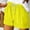 Yellow, variant on Idoravan Shorts for Women Women's Solid Casual Loose Pockets Drawstring Short Pants