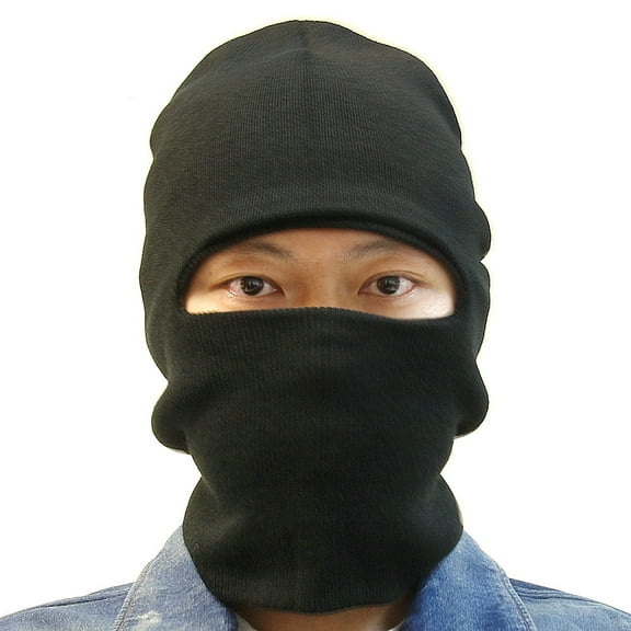Falari Knitted Face Mask Hat Winter Outdoor Protection Single Holes